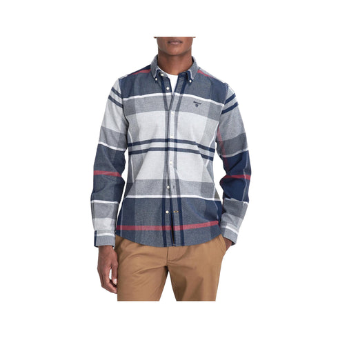 Barbour Camicia casual Camicia Uomo Iceloch Tailored Blu grigio - Francavilla Moda